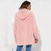loose plush hooded cardigan nihaostyles clothing wholesale NSGNX83733