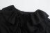 ruffled lapel long-sleeved lace-up black dress nihaostyles wholesale clothing NSAM83772
