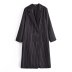casual striped lapel long wind overcoat nihaostyles wholesale clothing NSAM83775