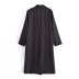 casual striped lapel long wind overcoat nihaostyles wholesale clothing NSAM83775