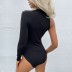 round neck tight sexy single-shoulder jumpsuit nihaostyles wholesale clothing NSDMB83802