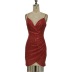 deep v package hip irregular sequin suspender dress nihaostyles wholesale clothing NSGHW83823
