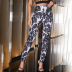 autumn high-waist marble digital print leggings nihaostyles wholesale clothing NSGHW83827