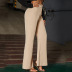 high-waisted  elastic wide-leg flared pants nihaostyles wholesale clothing NSGHW83851