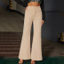 high-waisted  elastic wide-leg flared pants nihaostyles wholesale clothing NSGHW83851