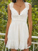 v-neck cotton cross-belt backless ruffled strap dress nihaostyles wholesale clothing NSGHW83868