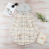 autumn and winter single-breasted long-sleeved hooded plaid shirt jacket nihaostyles wholesale clothing NSSI83938