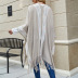 striped tassel shawl cardigan nihaostyles clothing wholesale NSMMY84027