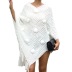 hair ball solid color fringed shawl sweater nihaostyles clothing wholesale NSMMY84035