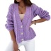 thick thread twisted rope button knitted cardigan nihaostyles clothing wholesale NSMMY84048