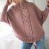 high neck pullover bat sleeve sweater nihaostyles clothing wholesale NSMMY84051