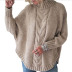 suéter de cuello alto con manga murciélago nihaostyles ropa al por mayor NSMMY84051