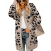 Lantern Sleeve Button Leopard Print knitted Cardigan nihaostyles clothing wholesale NSMMY84053
