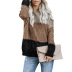 suéter de línea gruesa con bloques de color a rayas nihaostyles ropa al por mayor NSMMY84059