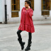 autumn and winter long-sleeved with zipper casual long hooded coat nihaostyles wholesale clothing NSHYG84116