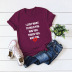 patterns and letters printed short-sleeved T-shirt nihaostyles clothing wholesale NSSN84208