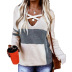 plain cross strap V-neck sweater nihaostyles clothing wholesale NSGYX84284