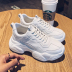 pure white platform sneakers nihaostyles clothing wholesale NSYUS84467