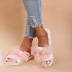 bowknot soft bottom cute furry slippers nihaostyles clothing wholesale NSKJX84426