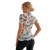 printing mesh short sleeve T-shirt nihaostyles clothing wholesale NSJM84565