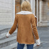 Lapel Long-Sleeved Mid-Length Woolen Coat NSDF84574