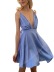 sexy deep V backless short satin dress nihaostyles wholesale clothing NSGHW84619