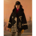 long-sleeved hooded printed woolen coat nihaostyles clothing wholesale NSYIS85461