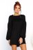 solid color long-sleeved knitted dress nihaostyles wholesale clothing NSFM84815