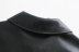 chaqueta de camisa de un solo pecho de imitación de cuero negro nihaostyles ropa al por mayor NSAM84963
