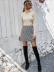 black and white plaid high-waist skirt nihaostyles wholesale clothing NSXIA85122