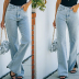 slits mopping jeans nihaostyles wholesale clothing NSXMI85054