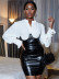 Pu Leather Tight-Fitting High Waist Skirt Female NSXYA84967