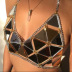 acrílico triángulo lentejuelas costura bikini nihaostyles ropa al por mayor NSXYA84980