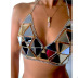 acrílico triángulo lentejuelas costura bikini nihaostyles ropa al por mayor NSXYA84980