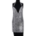 metal snake print slit dress nihaostyles clothing wholesale NSXYA85001