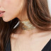 Exaggerated Sequin Halter Necklace NSXYA85005
