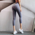 letters printed high stretch cropped yoga pants nihaostyles clothing wholesale NSXER85016