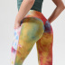 tie-dye high-waist tight with pockets high-elastic sports yoga pants nihaostyles wholesale clothing NSOUX85025