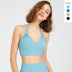 solid color shockproof fitness yoga camisole nihaostyles wholesale clothing NSFAN85046