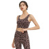 leopard print yoga underwear with chest pad nihaostyles clothing wholesale NSJLF85163