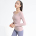 long-sleeved tight-fitting pleated mesh T-shirt with chest pad nihaostyles clothing wholesale NSJLF85167