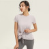hollow back straps short-sleeved yoga top nihaostyles clothing wholesale NSJLF85177