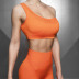detachable single shoulder strap high stretch yoga underwear nihaostyles clothing wholesale NSXER85186