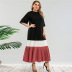 stitching plus size loose ethnic style dress nihaostyles clothing wholesale NSWCJ85255