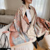 painting printing imitation cashmere thick double-sided scarf nihaostyles clothing wholesale NSCM85269