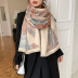 painting printing imitation cashmere thick double-sided scarf nihaostyles clothing wholesale NSCM85269