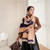 plaid thickened tassel shawl nihaostyles clothing wholesale NSCM85291