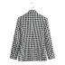 autumn long-sleeved houndstooth texture blazer nihaostyles wholesale clothing NSAM85302