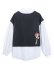 autumn long-sleeved cartoon print stitching blouse sweatershirt nihaostyles wholesale clothing NSAM85304