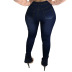 high-waist slim-fit slit jeans nihaostyles clothing wholesale NSWL85332